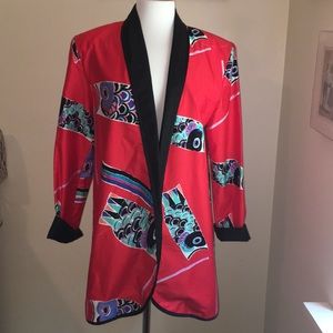 Vintage Jeanne Marc red fish blazer Size S(8/10)